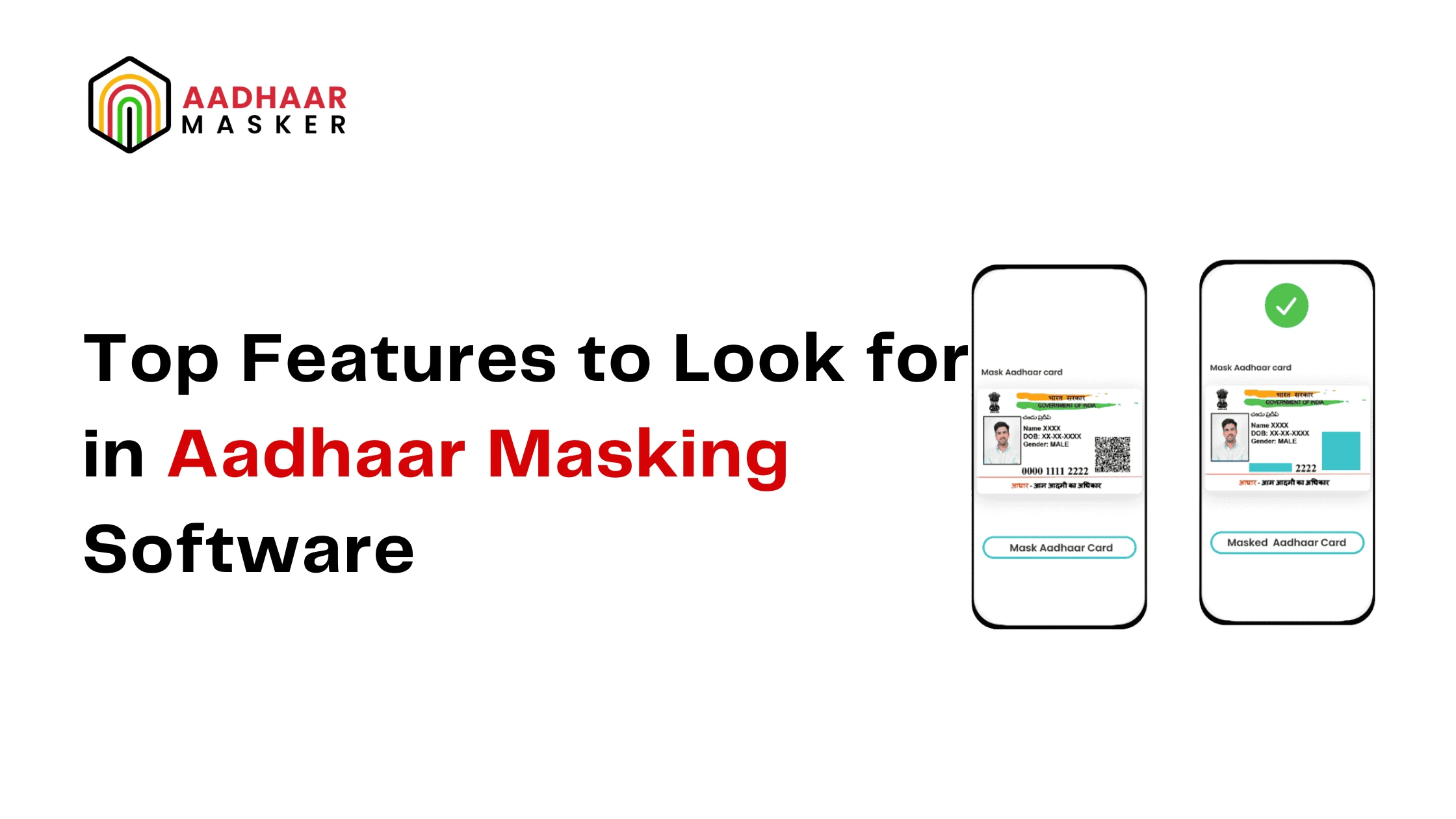 how to mask aadhaar numbers